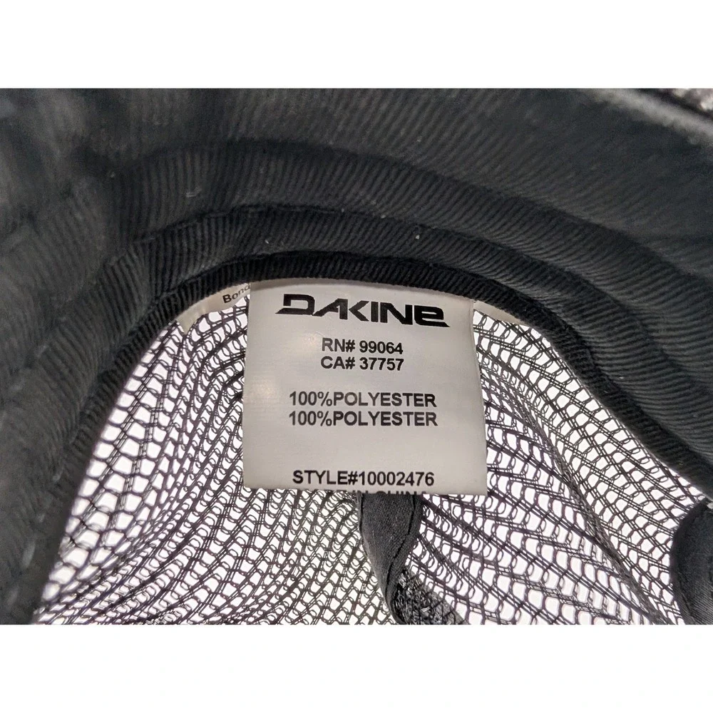 Dakine Handcrafted Quality Trucker Hat Black Mesh Snapback Mountain 10002476